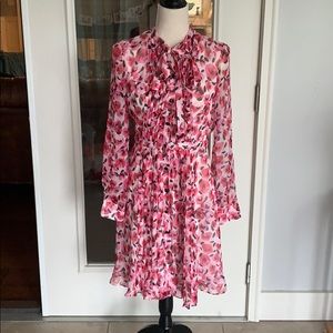 NWT Kate Spade floral buttondown knee length dress